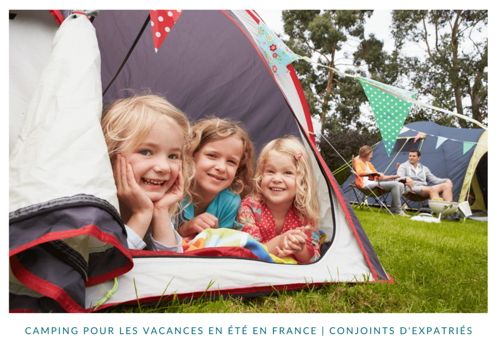 Le camping pour des vacances en été en France