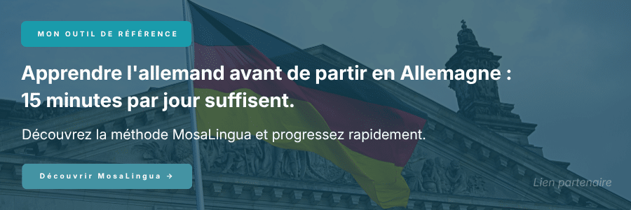 Apprendre l'allemand avec Mosalingua avant de partir vivre en Allemagne