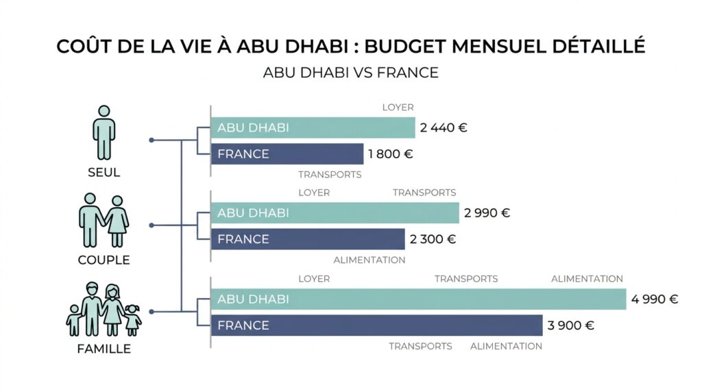 Coût de la vie à Abu Dhabi
